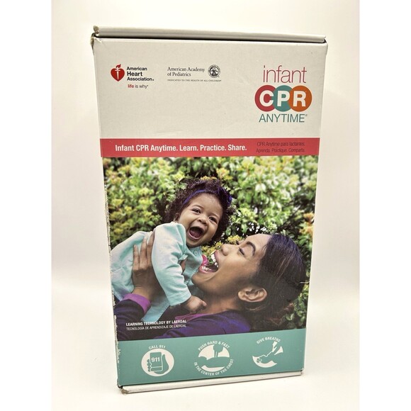 American Heart Association Infant CPR Anytime Kit Inflatable Manikin Latex free - Picture 2 of 15